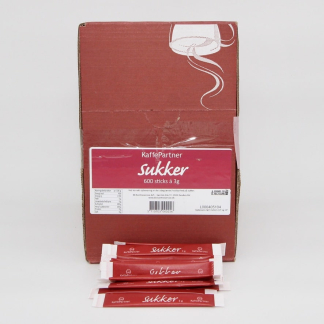 Sukker i sticks 600 x 3 gram